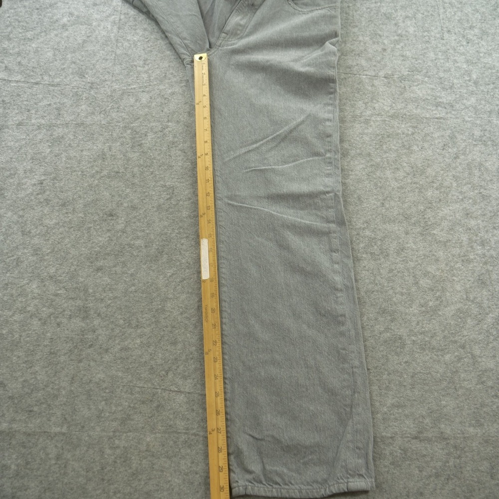 R13 Jeans Womens 27 Gray Lemmy Slim Straight High Rise Zip Fly Cotton Linen - Picture 10 of 11